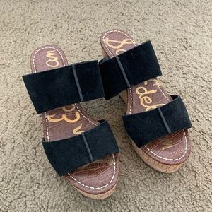 Sam Edelman black wedges